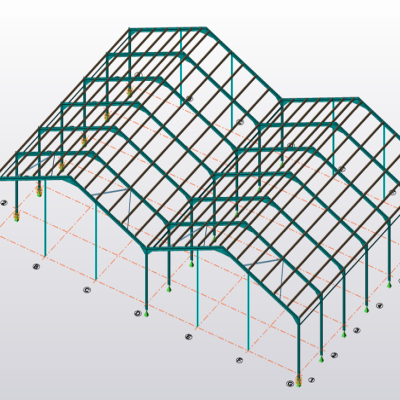 Twin Apex Roof Building
